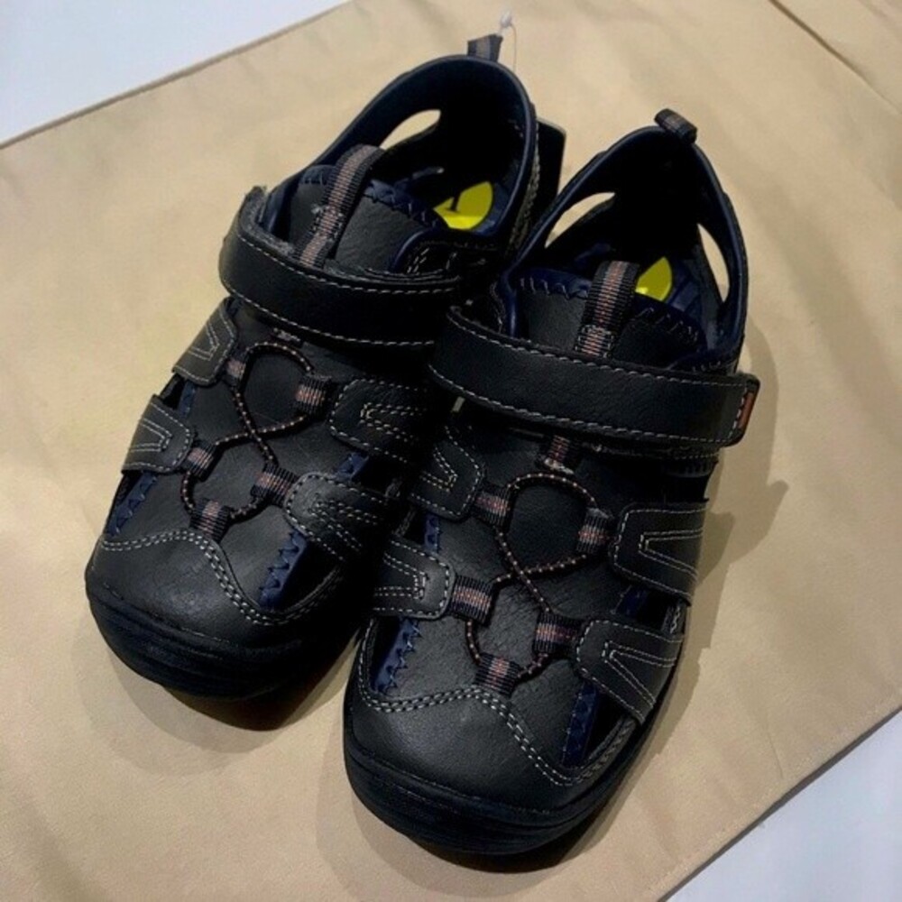Eddie Bauer Ethan Bungee Bump Fisherman Water Sandals Boys Brown Size 1